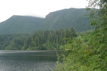 cleveland dam, capilano resevoir, grouse mountain tram