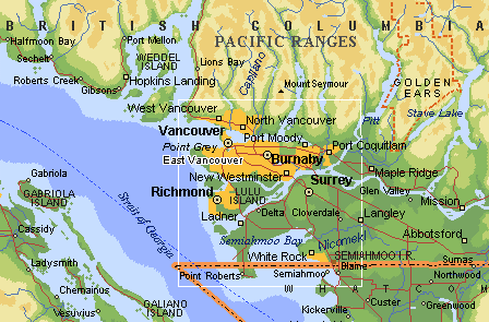 vancouver area map, map of vancouver, vancouver maps, bc maps