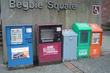 vancuver newspapers, vancouver newspaper, newspapers, newspaper box,