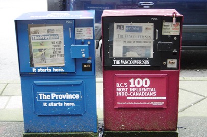 vancuver newspapers, vancouver newspaper, newspapers, newspaper box,